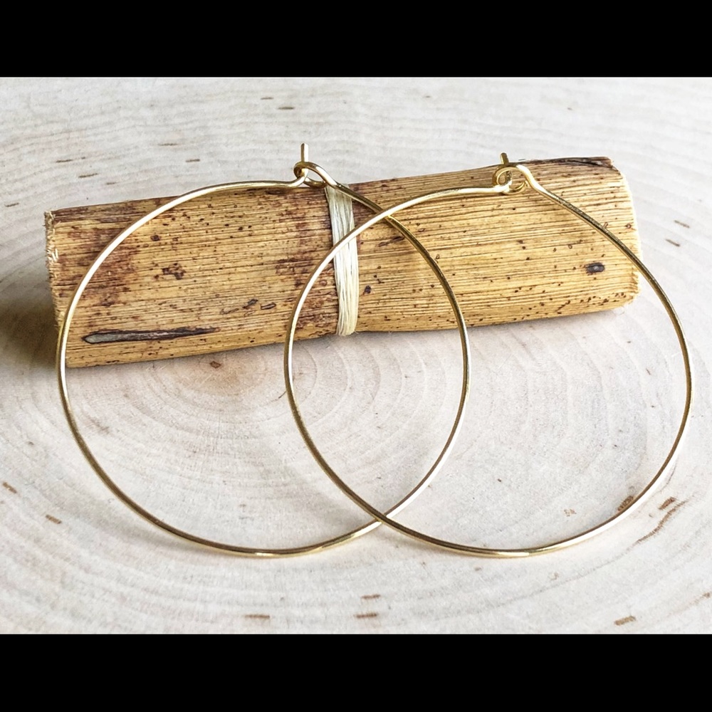 2 inches Brass Earring Hoops